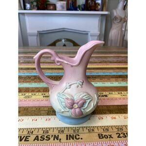 Vintage HULL Art Pottery USA W-2 - 5-1/2 Water Lilly Ewer Pitcher Vase Art Deco